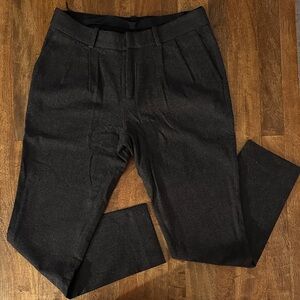 [Madewell] Dark Gray Pleated Wool Trousers